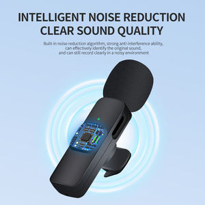 K9 Portable Wireless Lavalier Microphone for Mobile Streaming