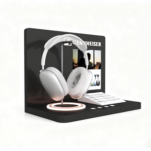 Acrylic Modern Display Case LED Light Headphones Stand